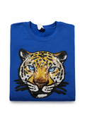 Royal Blue Sequin Jaguar Sweatshirt